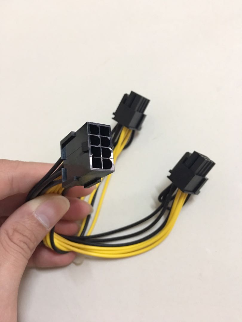 8Pin To Dual 8 (6+2) Pin Power Cable Graphic Card Cable PCIE, Computers
