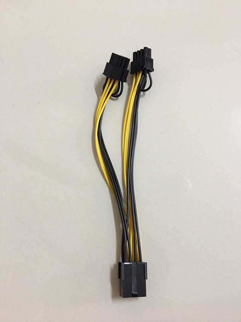 8Pin To Dual 8 (6+2) Pin Power Cable Graphic Card Cable PCIE, Computers