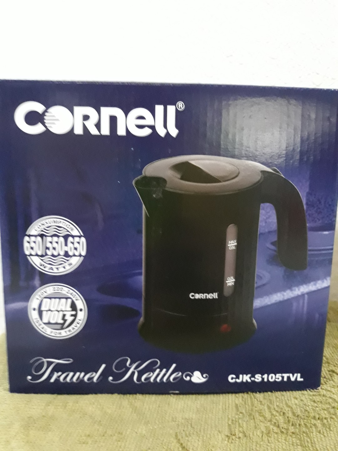 BNIB Cornell Travel Kettle, Hobbies Toys, Travel, Travel