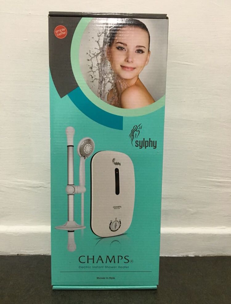 [Brand New!] Champs Sylphy Instant Water Heater with Shower Head and