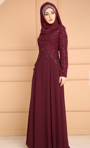 Claret Maroon Muslimah Dress Women s Fashion Dresses Sets