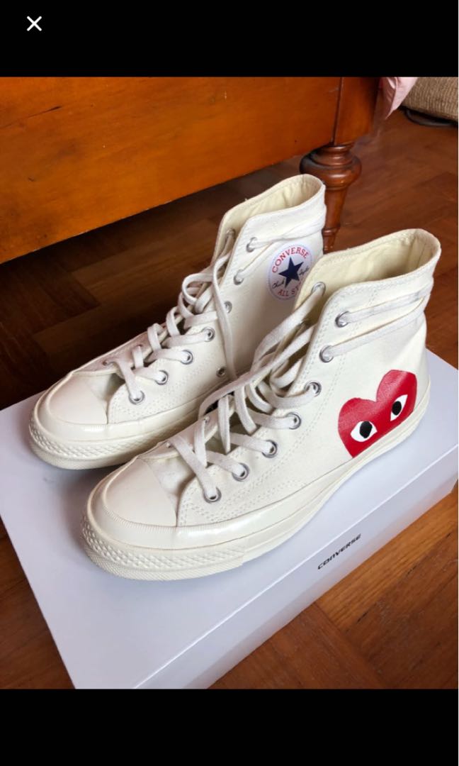 cdg x converse high cut