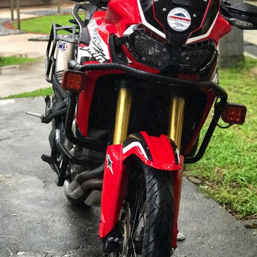 Hepco becker crash bars Africa twin CRF1000L, Motorcycles, Motorcycle