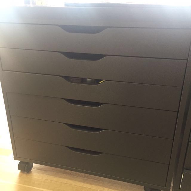Ikea Alex 6 Drawer Wheels Home Furniture Furniture On Carousell