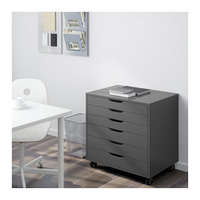 Ikea Alex 6 Drawer Wheels Home Furniture Furniture On Carousell