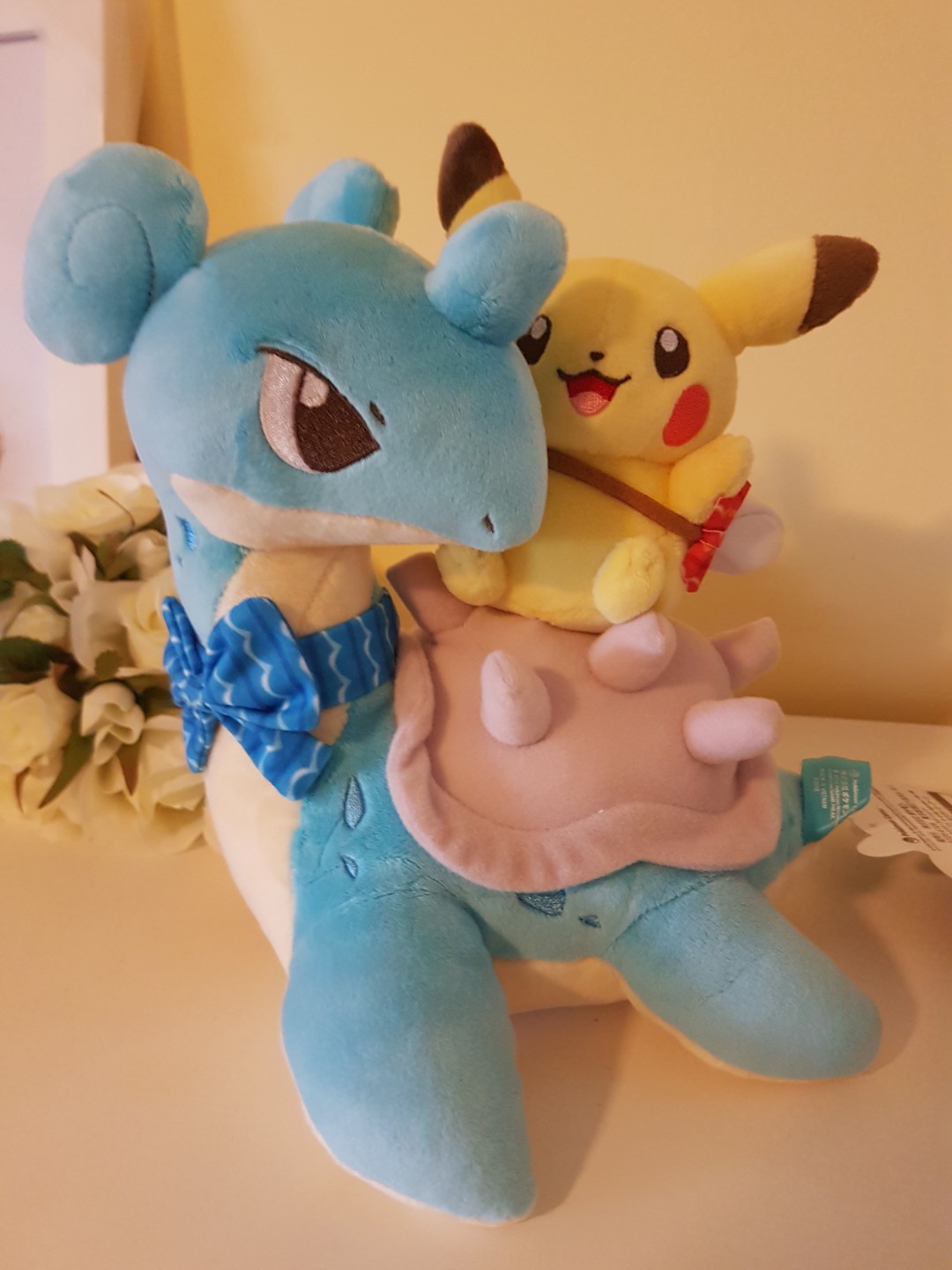 lapras pikachu plush