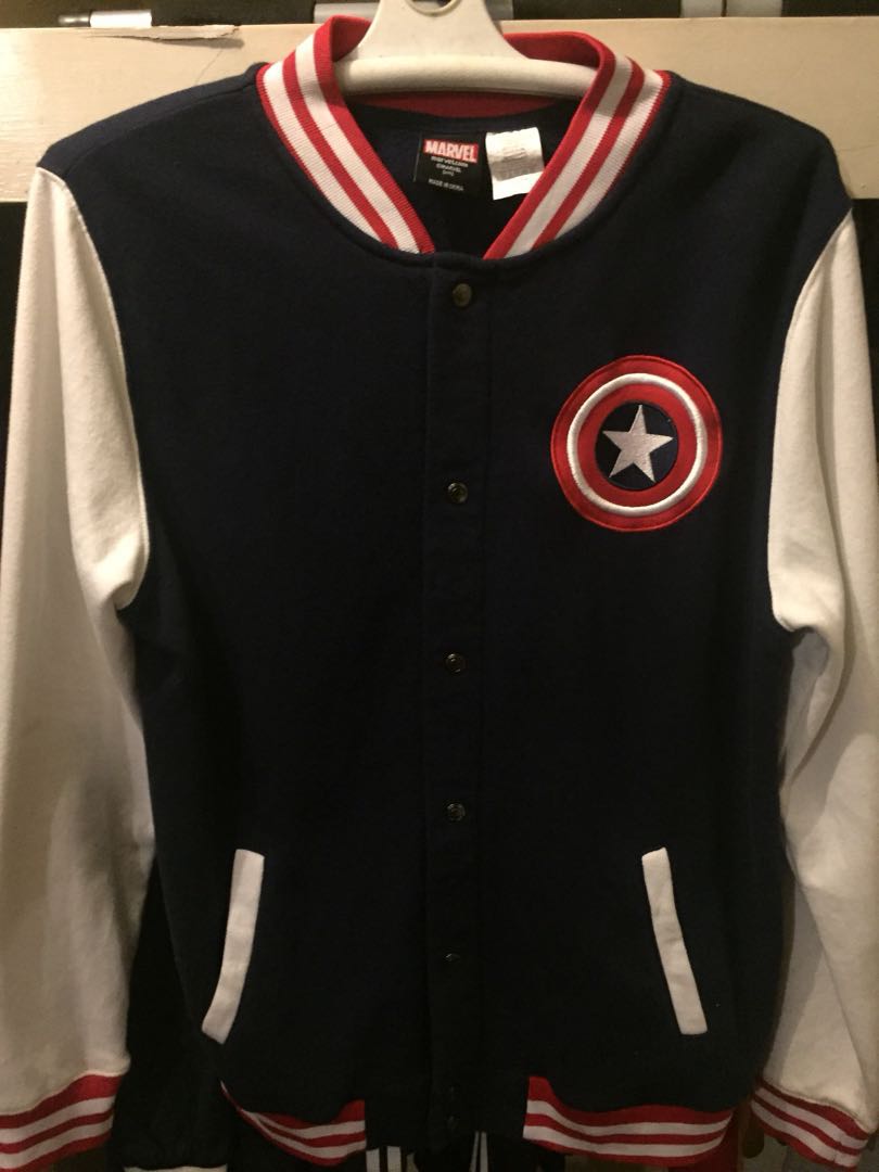 captain america letterman jacket