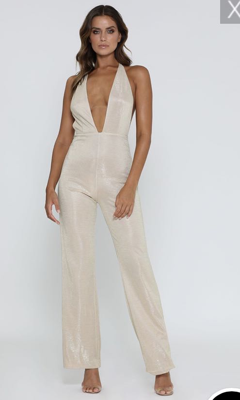 Meshki hotsell gold jumpsuit
