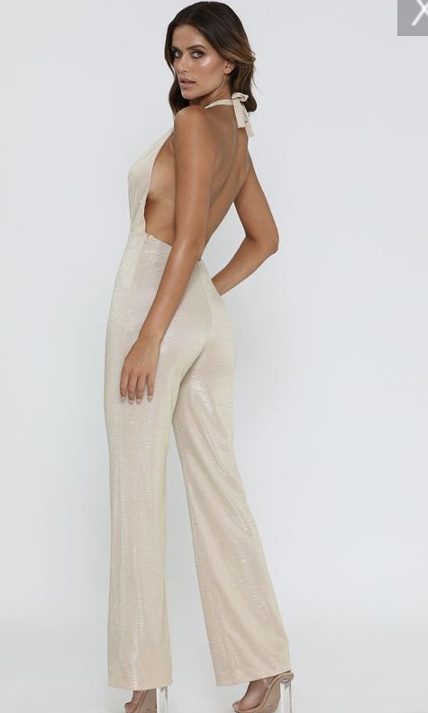 Meshki gold jumpsuit outlet