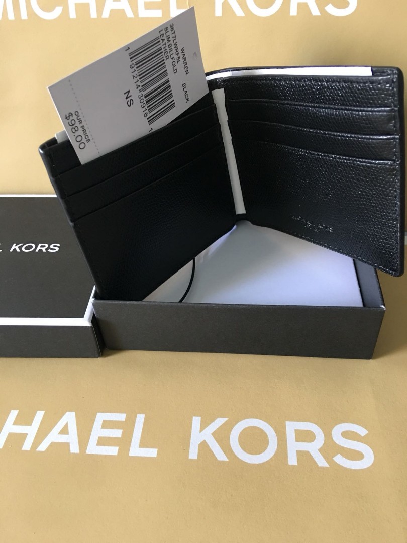 michael kors slim billfold wallet