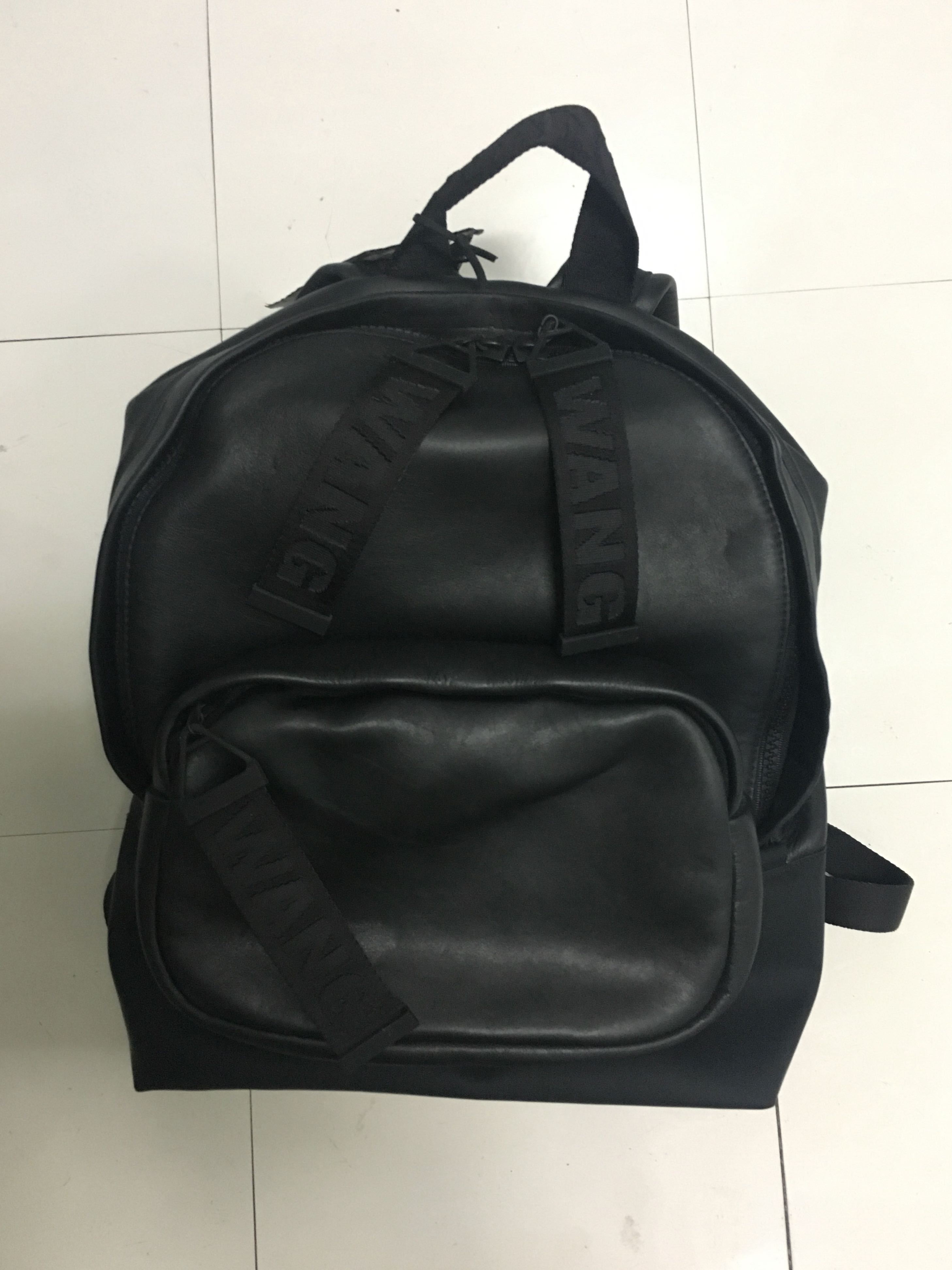 New Alexander Wang X H M Leather Backpack Men S Fashion Bags Backpacks On Carousell