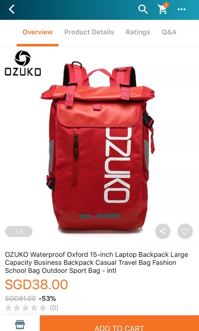 tumi backpack lazada