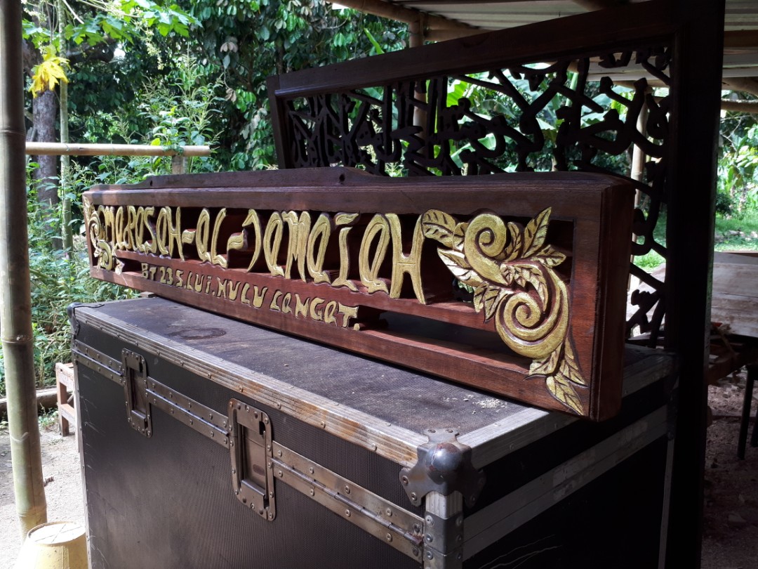 Sign board kayu, Furniture & Home Living, Home Decor, Wall Decor on