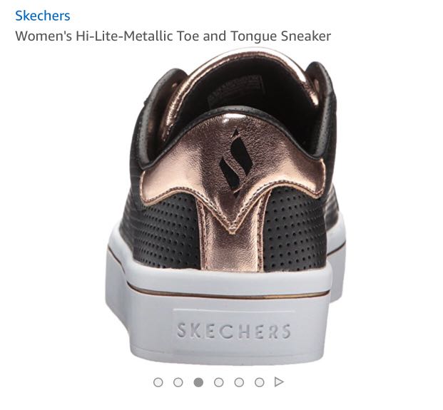 Skechers Women's Hi-Lite-Metallic and Tongue Sneaker, Women's Sneakers Carousell