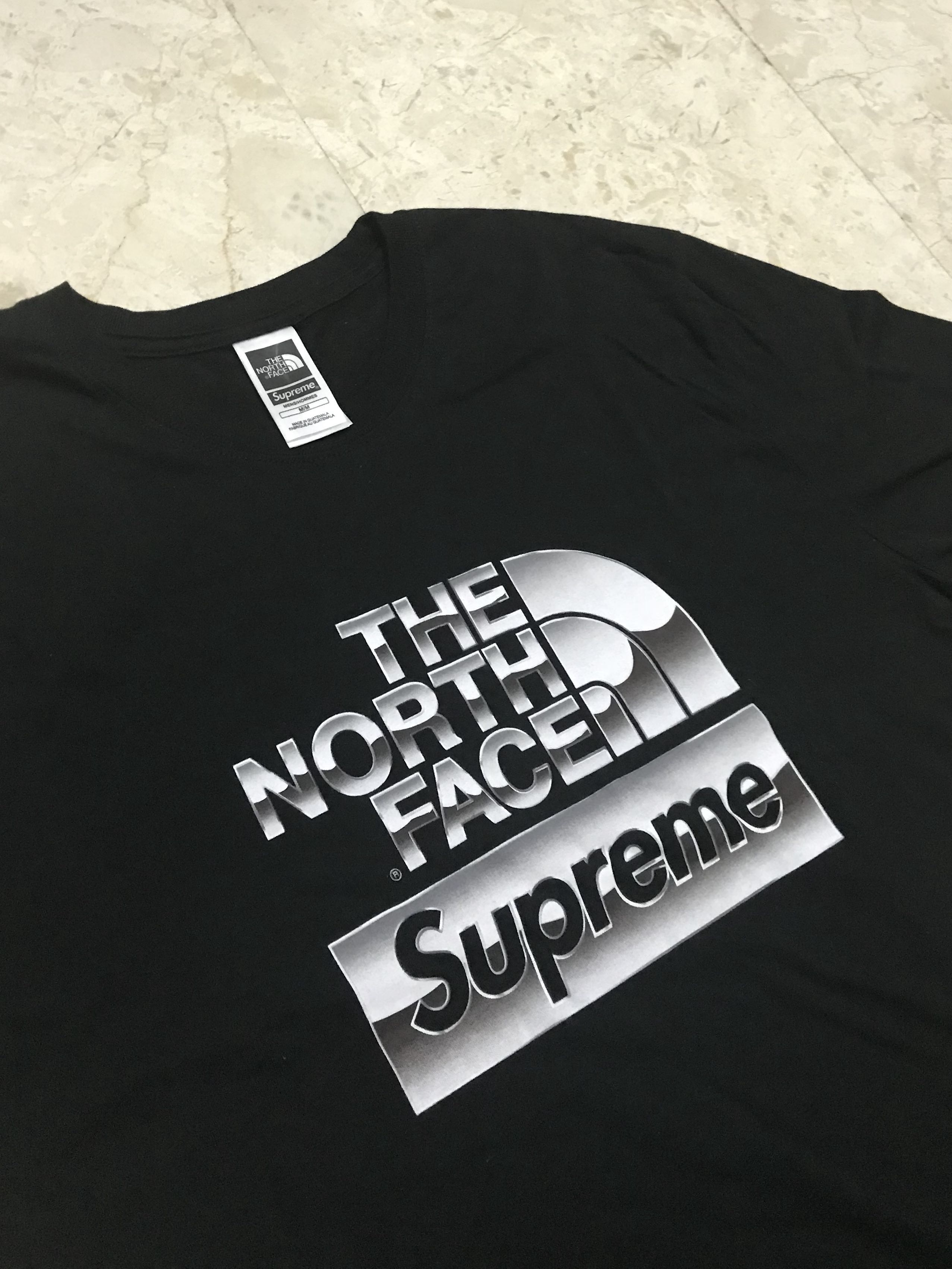 Supreme The North Face Metallic Logo T-Shirt Black, 47% OFF