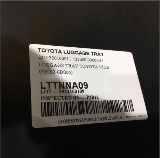 Toyota vios luggage tray Car Accessories Accessories on Carousell
