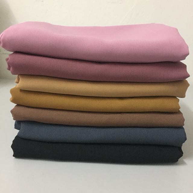 Tudung Bawal Chiffon Voile Bidang 50 Muslimah Fashion Scarves On Carousell