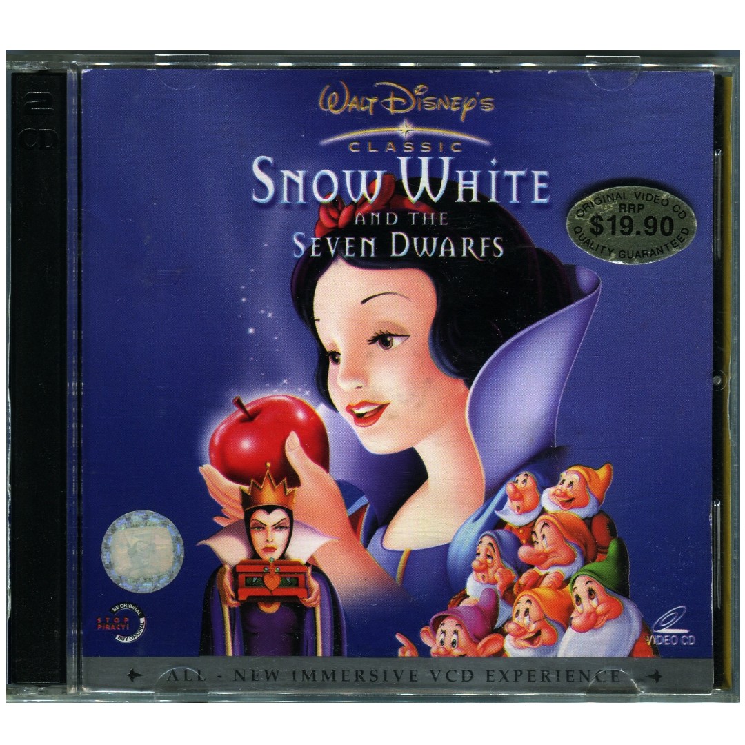 Walt Disney S Classic Snow White And The Seven Dwarfs Original Video Cds Vcd Hobbies Toys