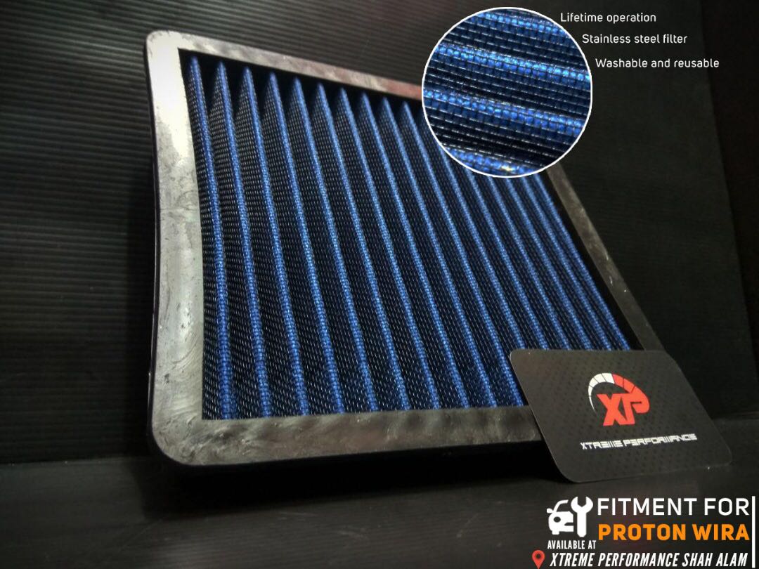 AIR FILTER drop in proton WIRA INJECTION STAINLESS STEEL 