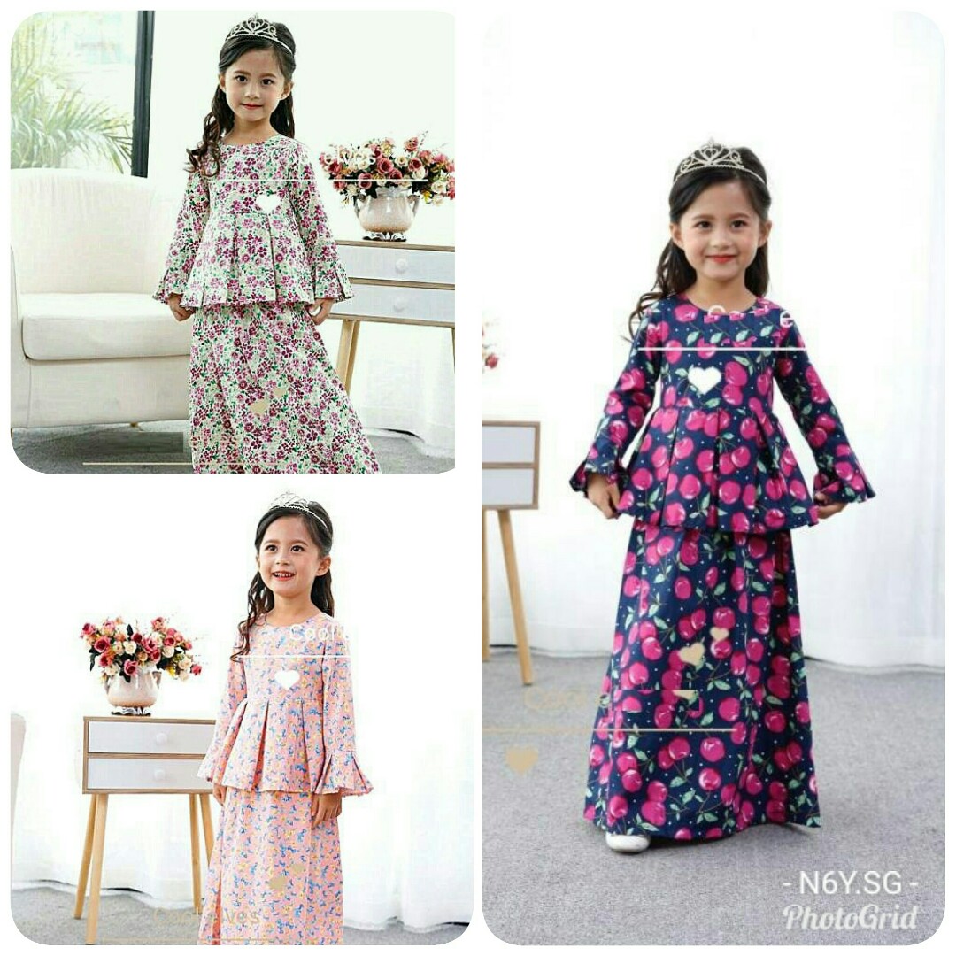 Baju Kurung Peplum Material 100 English Cotton Babies Kids Girls Apparel 4 To 7 Years On Carousell