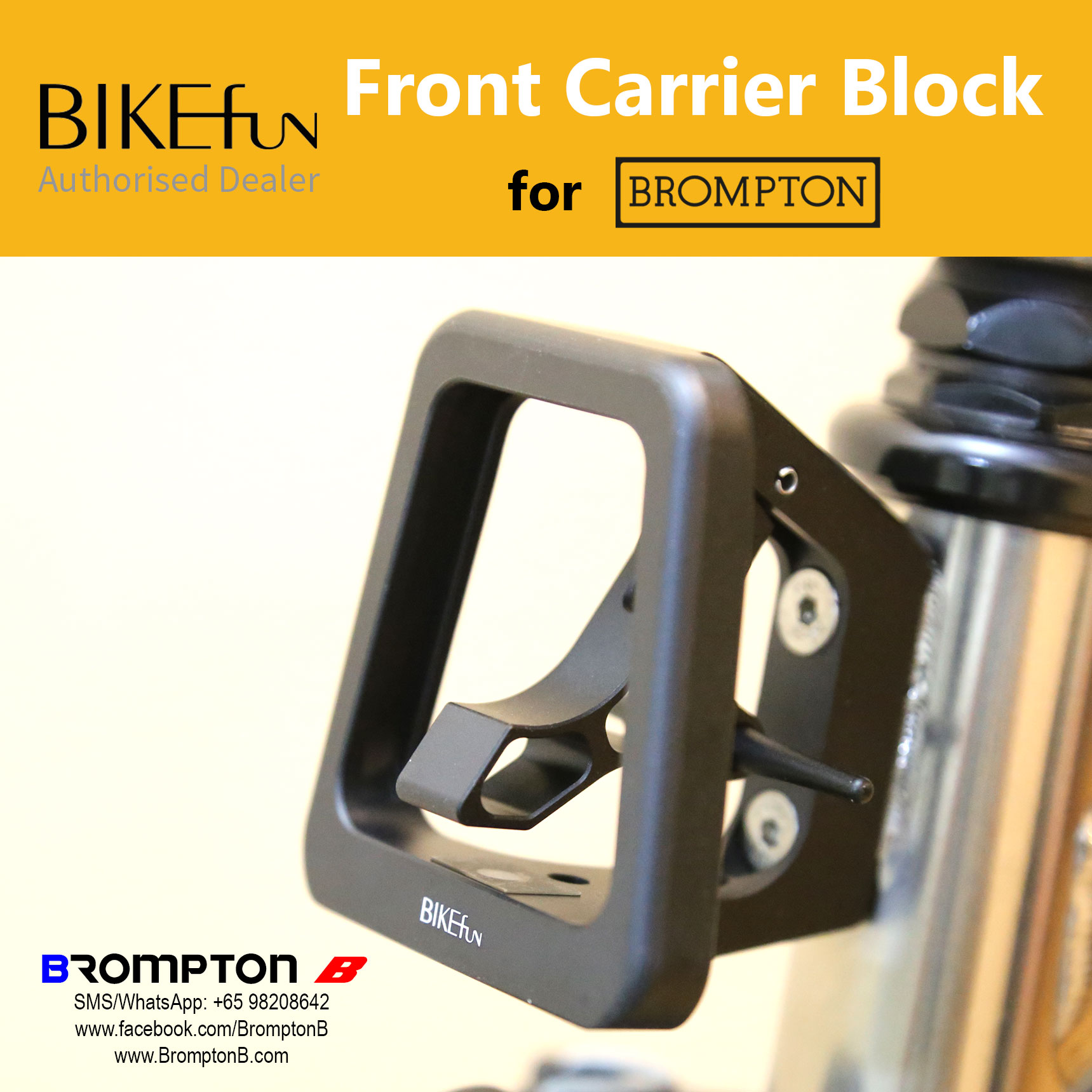 brompton front carrier block