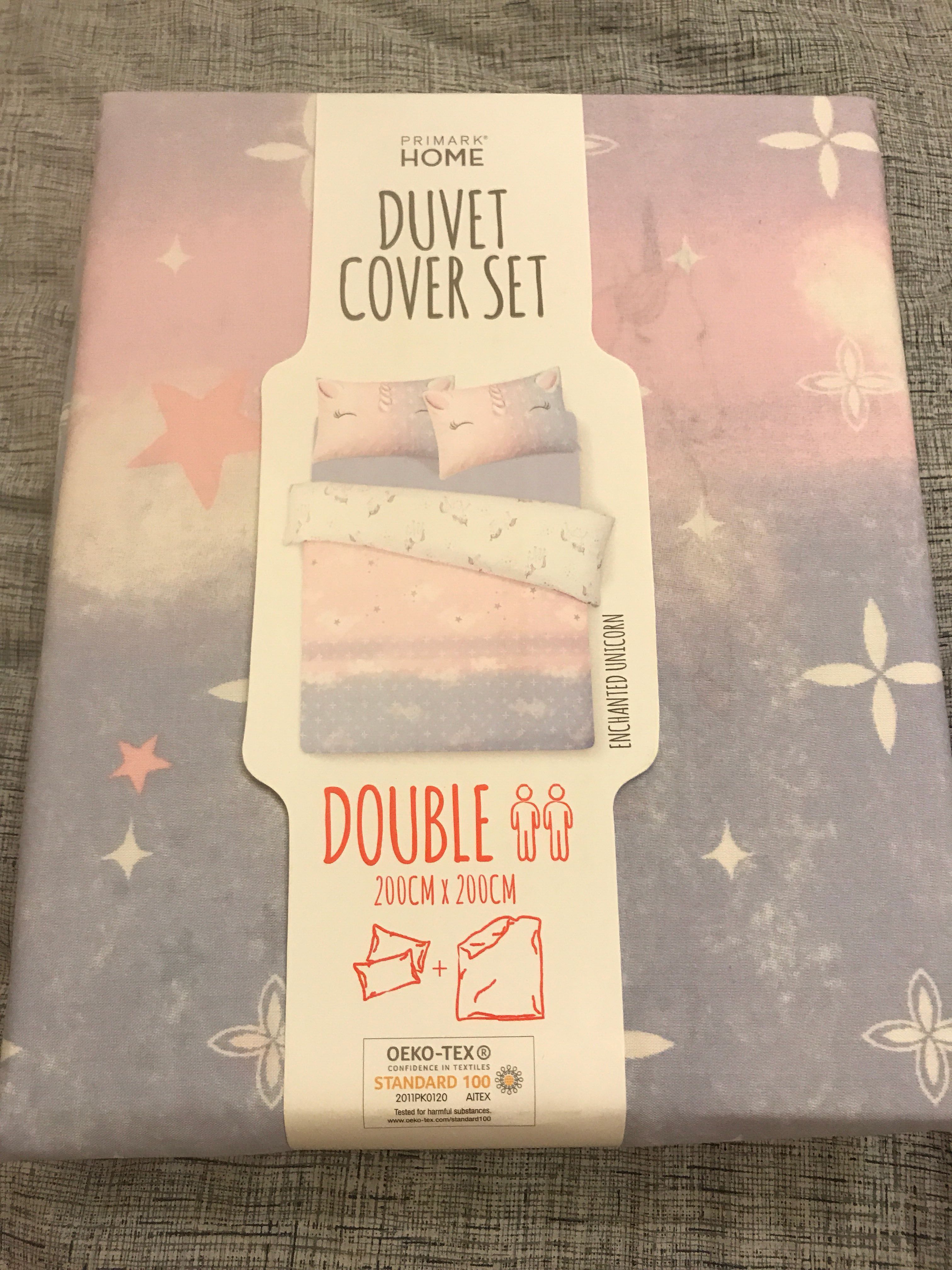 Brand New Primark Home Enchanted Unicorn Duvet Quilt Cover