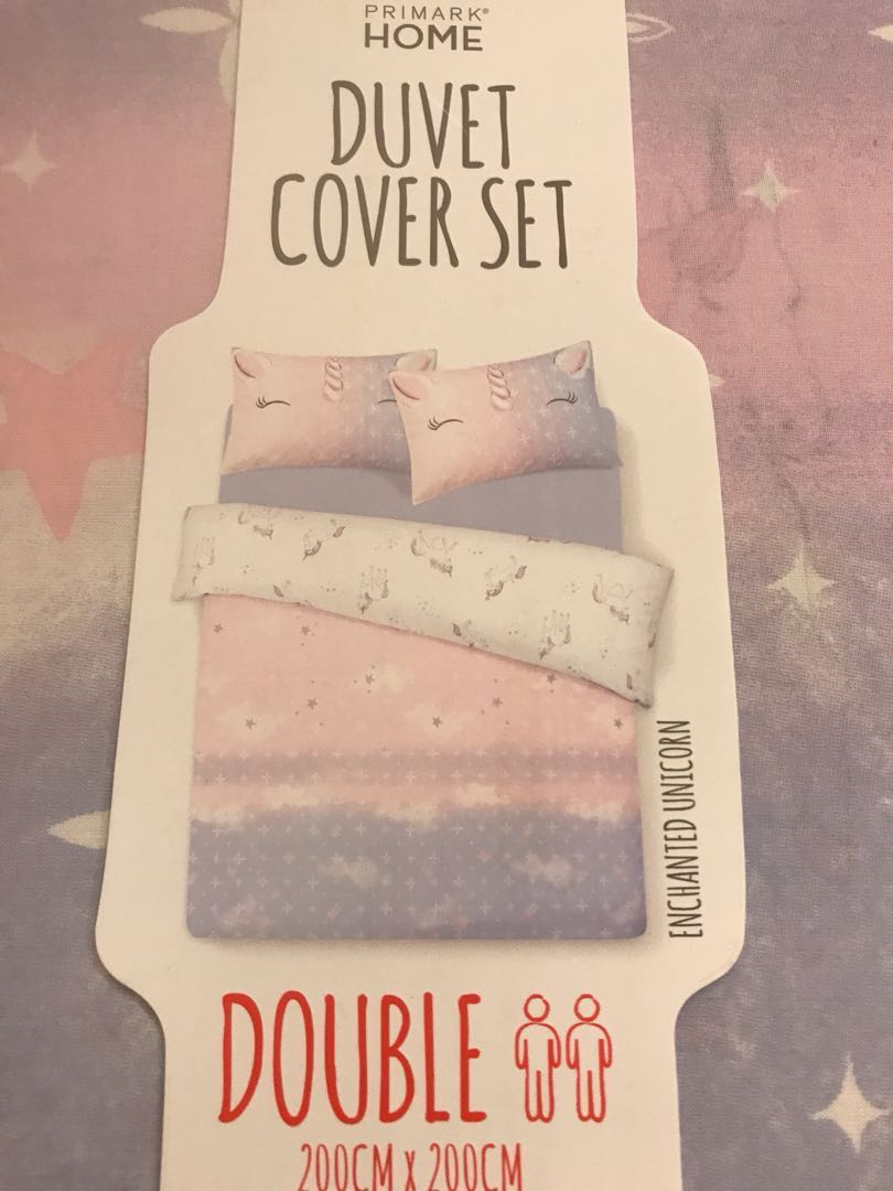 Brand New Primark Home Enchanted Unicorn Duvet Quilt Cover