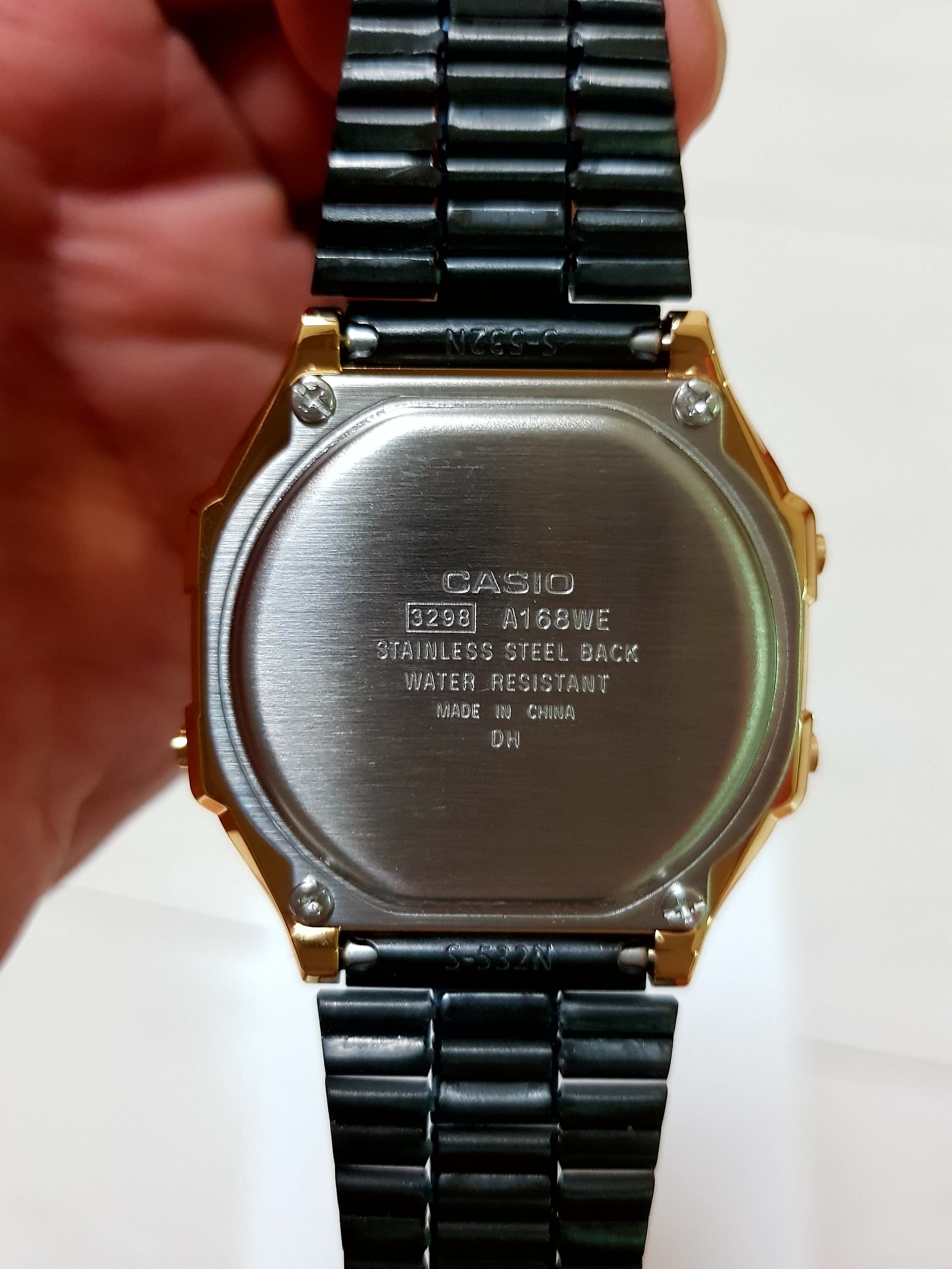 Casio 3298 a168we top