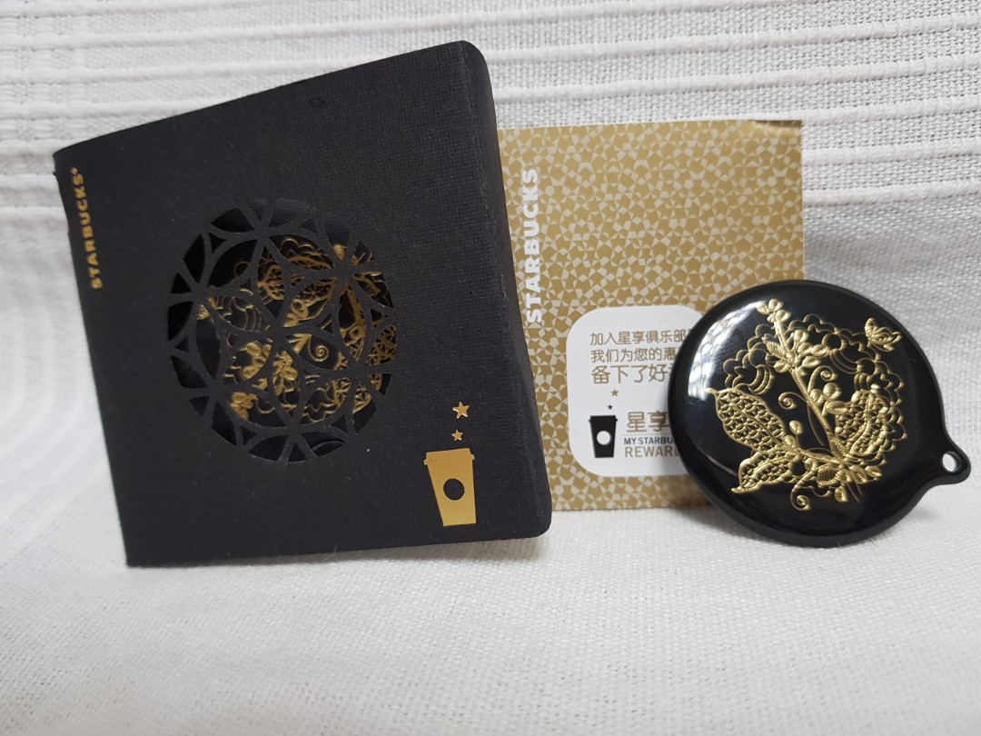 China Starbucks Gift Card Black Gold Furniture Home Living Kitchenware Tableware Coffee Tea Tableware On Carousell