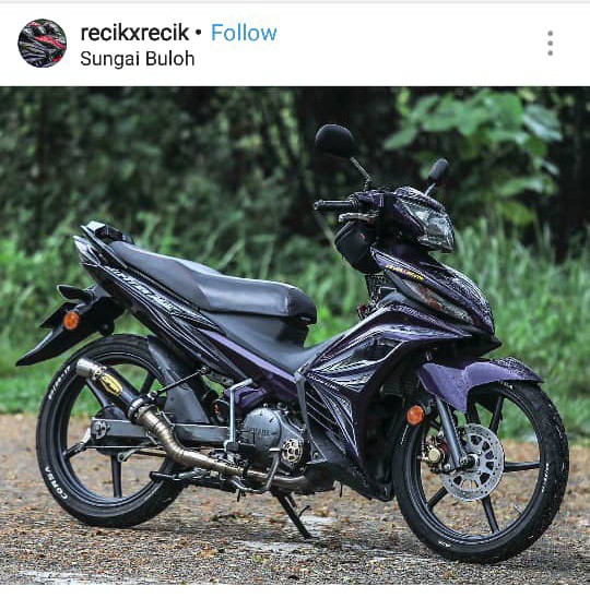 COVERSET JUPITER MX 135 AURORA PURPLE YAMAHA 135LC V2 V3 