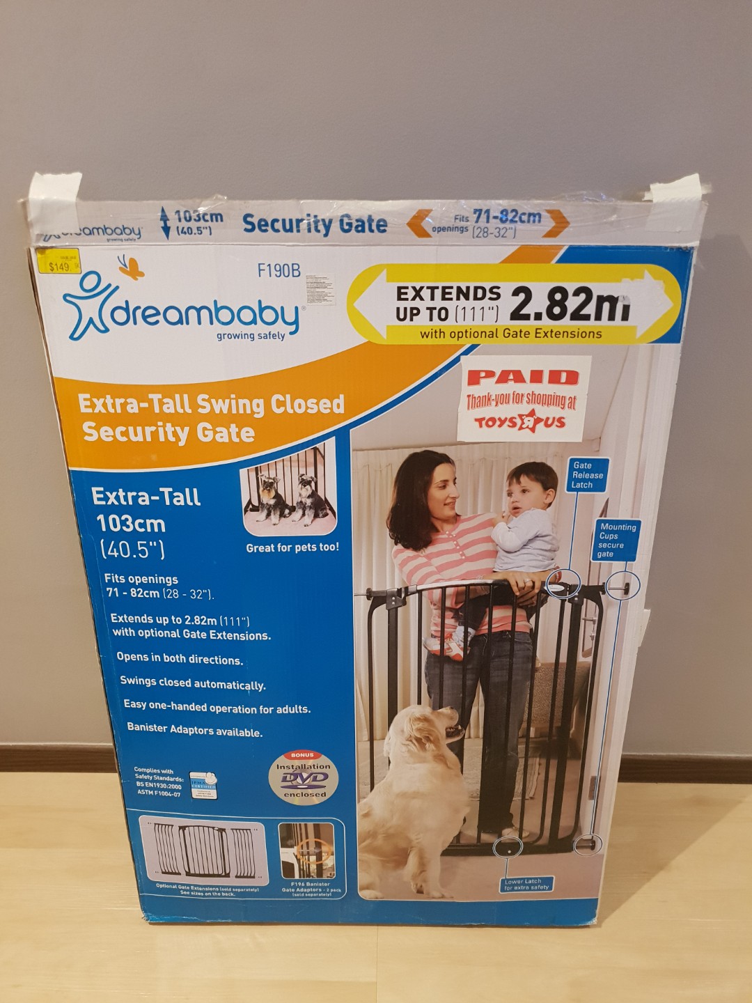 DREAMBABY ExtraTall Security Gate (price negotiable), Babies & Kids