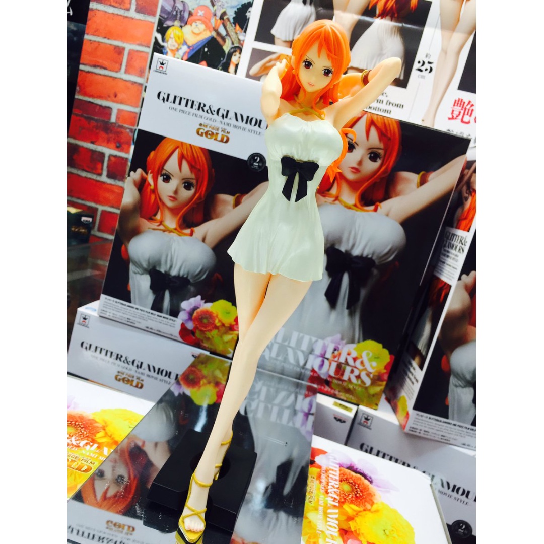 BOXED NEW Banpresto One Piece Glitter & Glamours FILM GOLD NAMI MOVIE Japan