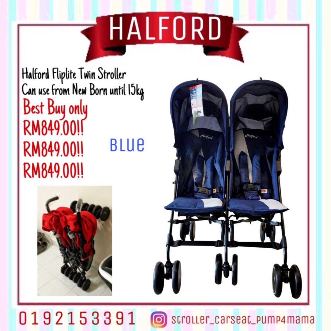 Halford fliplite twin stroller discount