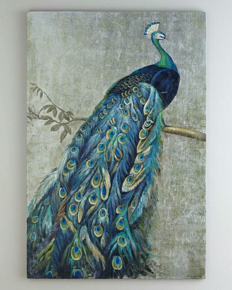 Handmade Paint Art Peacock Oil Painting For Living Room Wall Art Design Craft Handmade Craft On Carousell If you're looking for the perfect place to display a we love how playful this room is, thanks to the whimsical pattern layering of artwork and wallpaper.