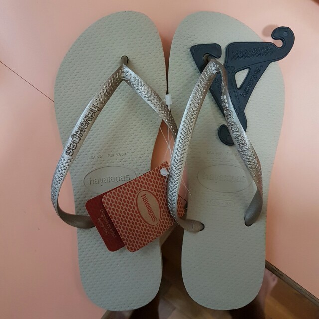 havaianas slim sand grey