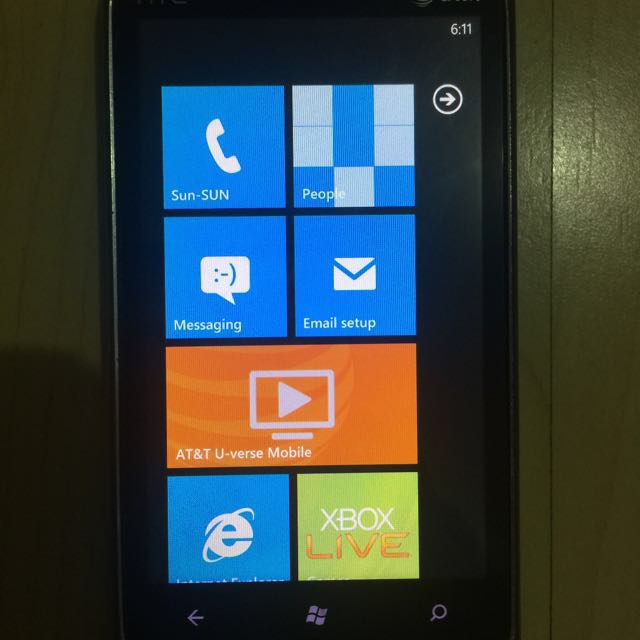 HTC Surround (Category: Headphones & Headsets) located in Manila. Submitted by isadorascloset (Listing ID 146948422, Image 2). Description: The HTC 7 Surround (also known as the HTC Surround and HTC T8788) is a smartphone created by HTC running on the Windows Phone 7 operating system. The HTC Surround launched on November 8, 2010. Its main feature is its slide-out speaker, which also reveals a kick stand. The HTC Surround uses a modest 3.8 inch W
