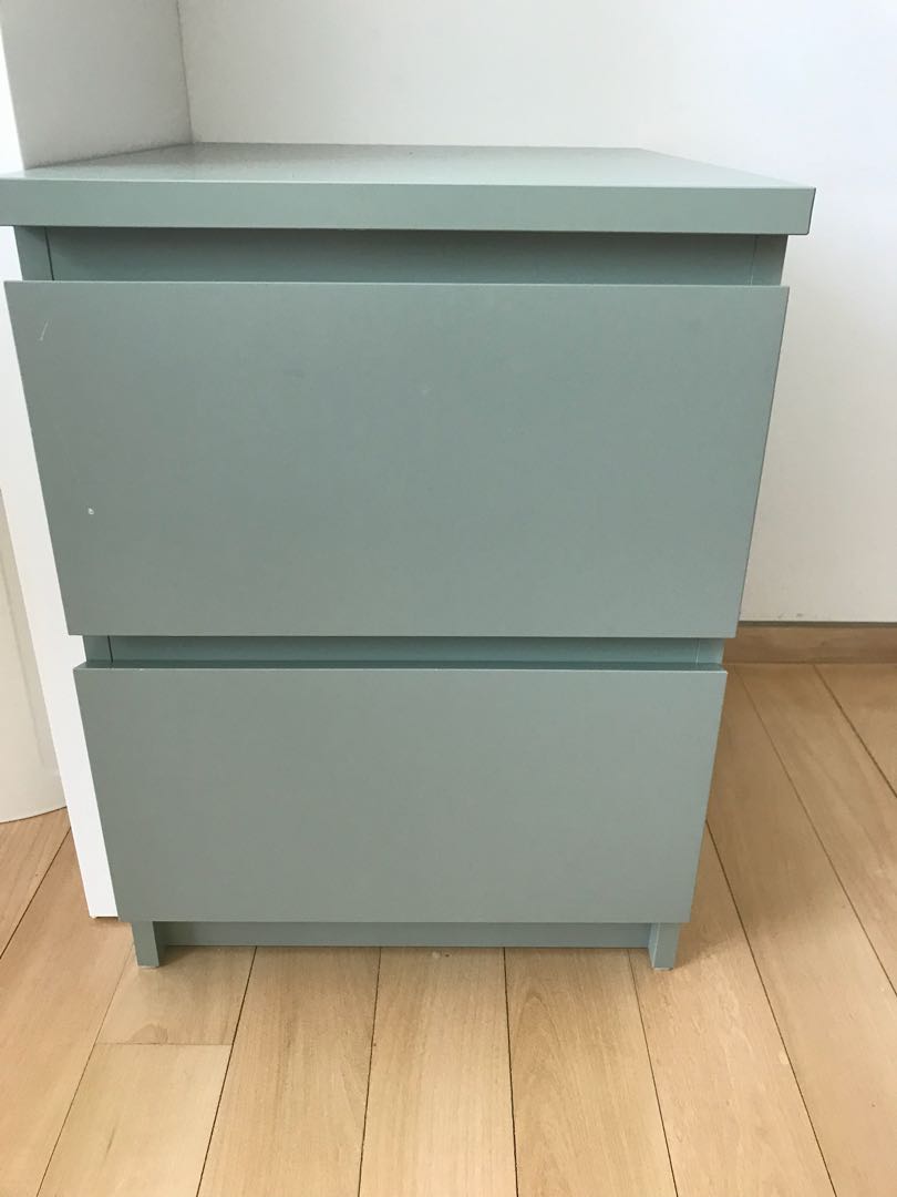 Ikea Malm Bedside Table Furniture Shelves Drawers On Carousell