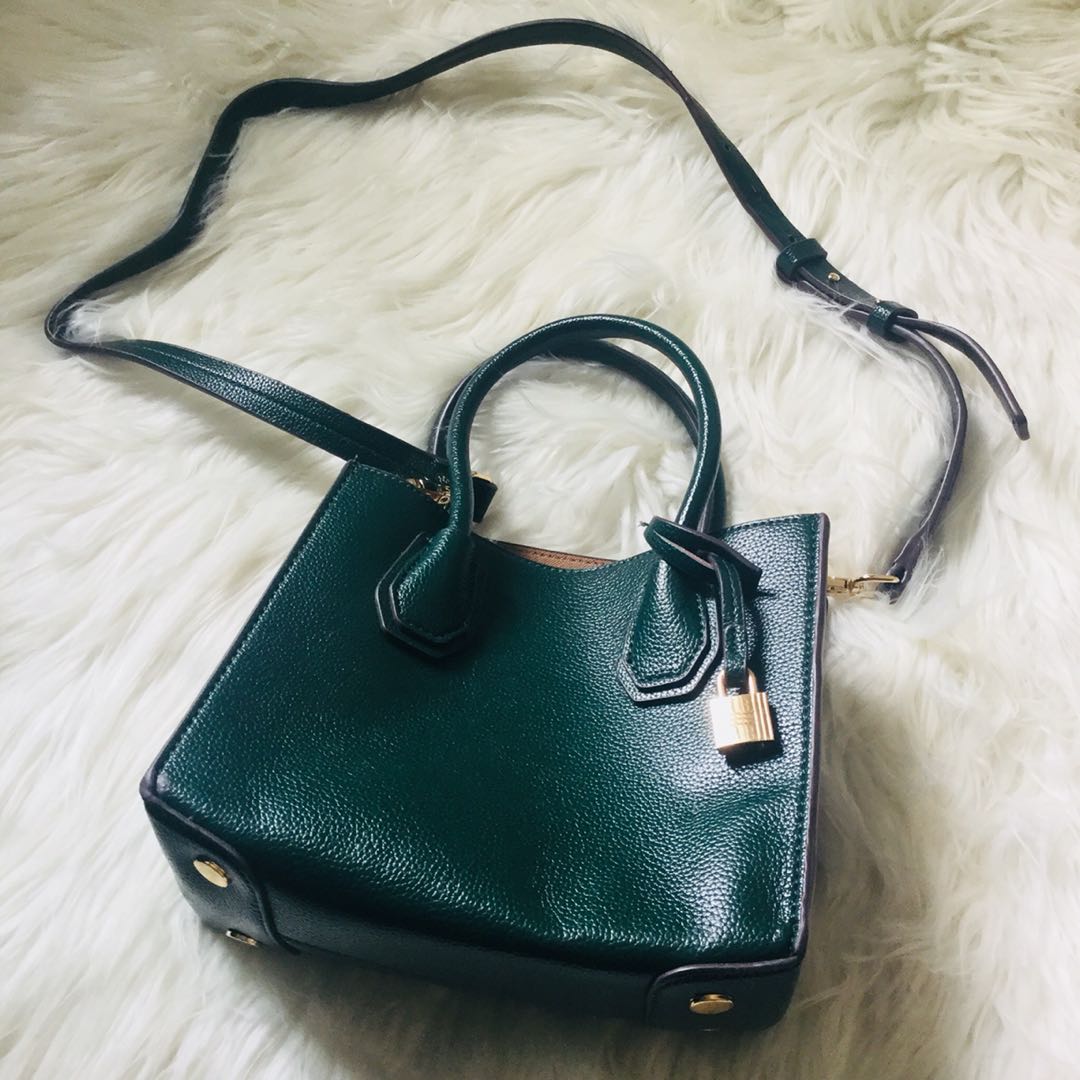 Leather Shoulder Bag (Pantone 7729), Women's Fashion, Bags & Wallets ...
