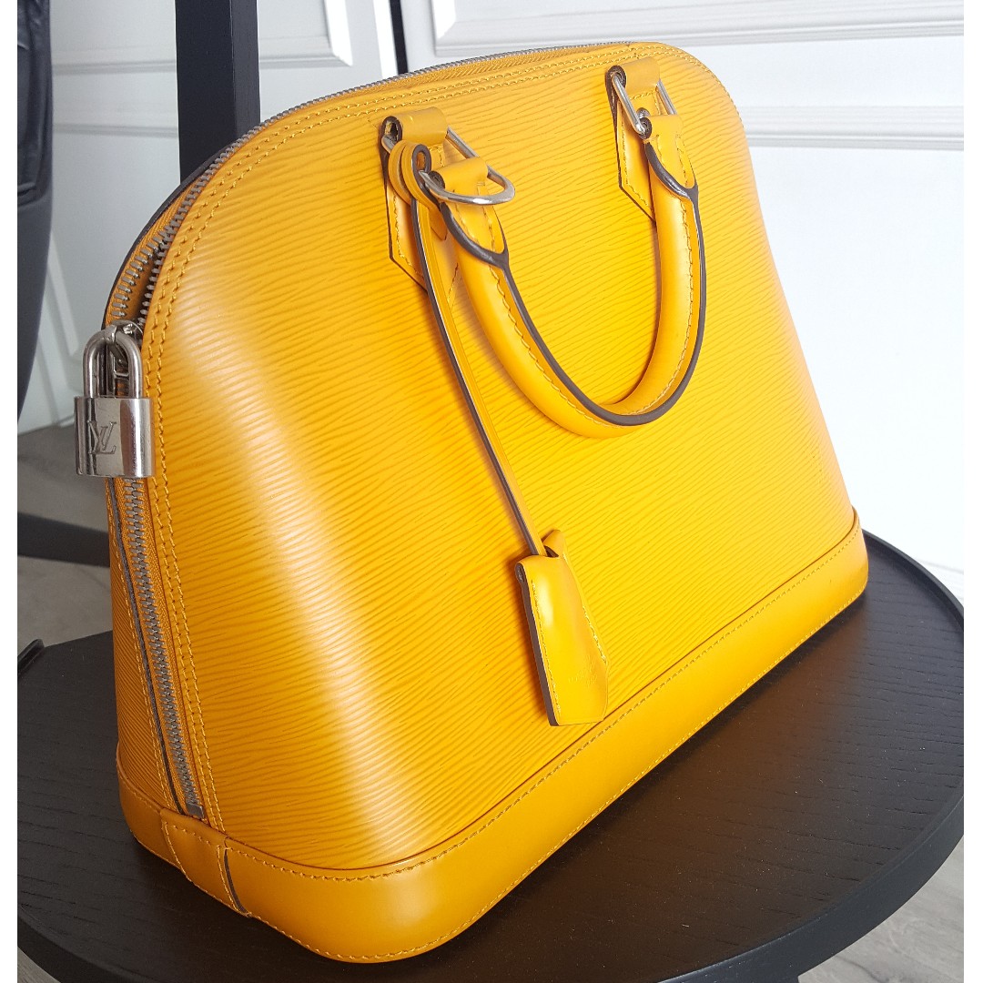 Louis Vuitton Mimosa EPI Leather Alma PM Bag