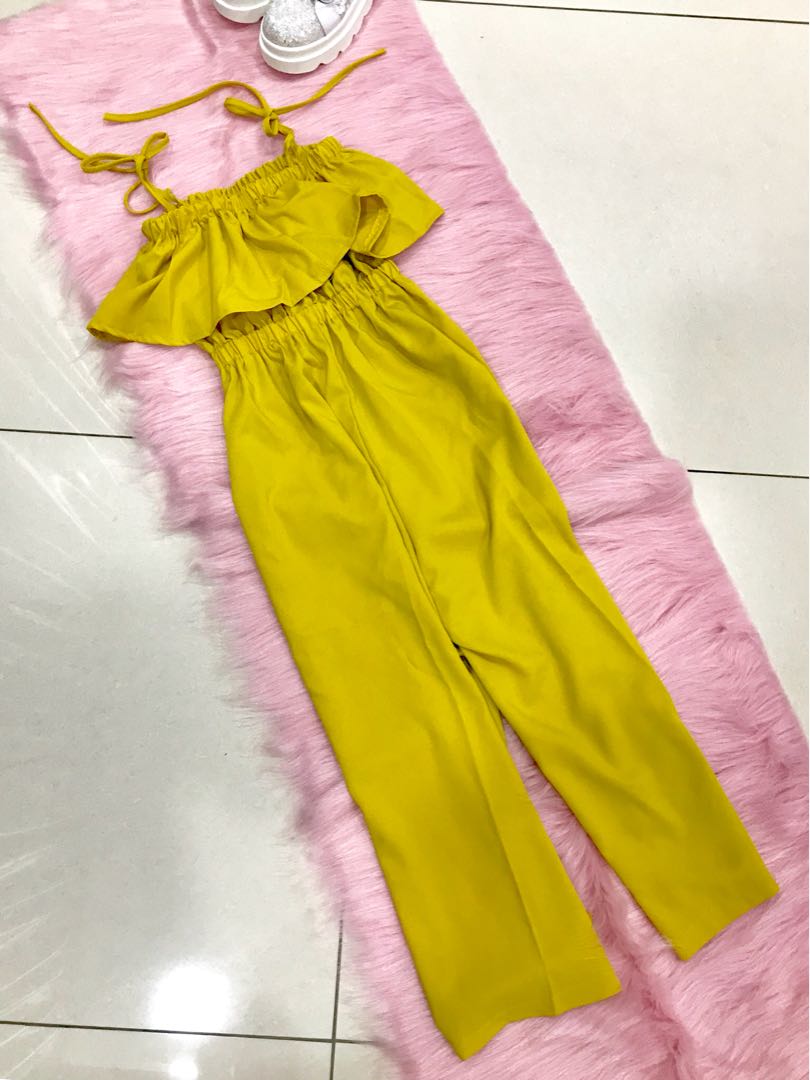 self tie strap jumpsuit