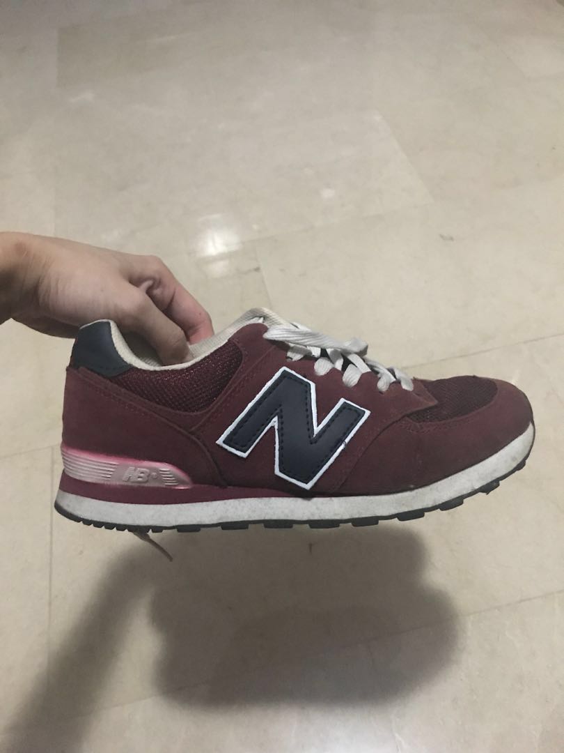 new balance sneakers burgundy