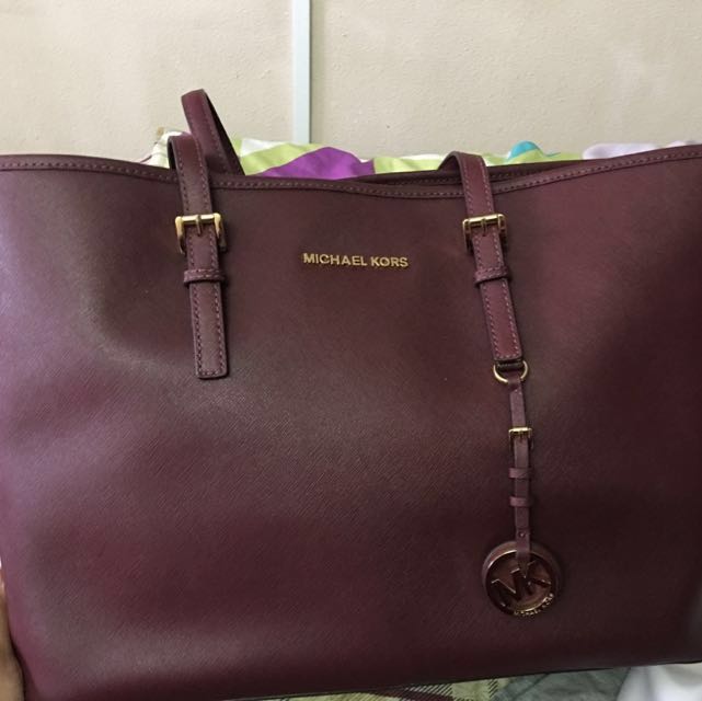 Michael kors cheap jet set oxblood