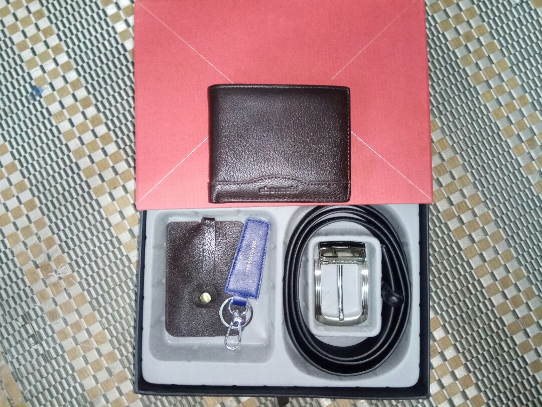 Obermain Wallet and Belt Gift Set