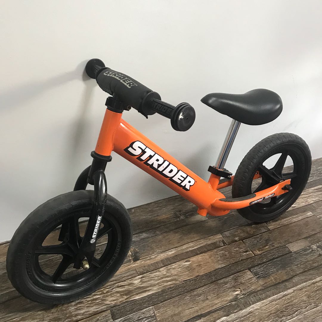 orange strider bike