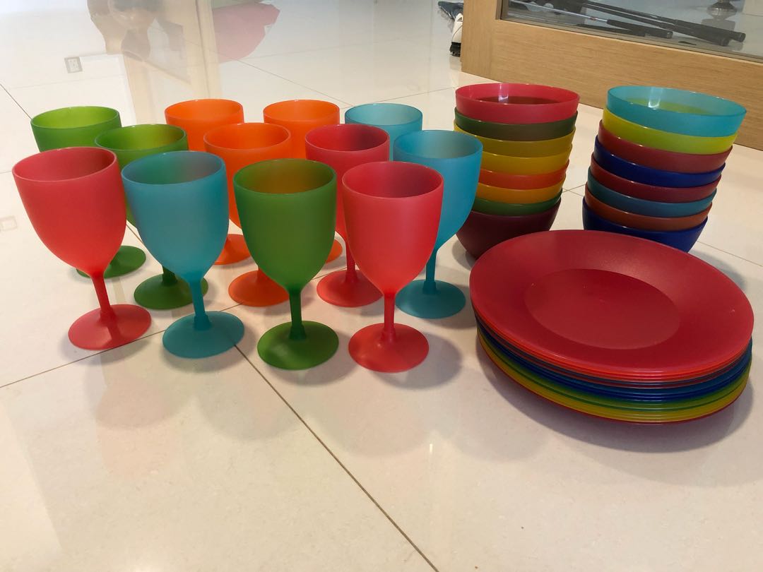 Plastic Plates Bowls And Gles Home Liances Kitchenware On Plastic Plates Bowls And Gles Home