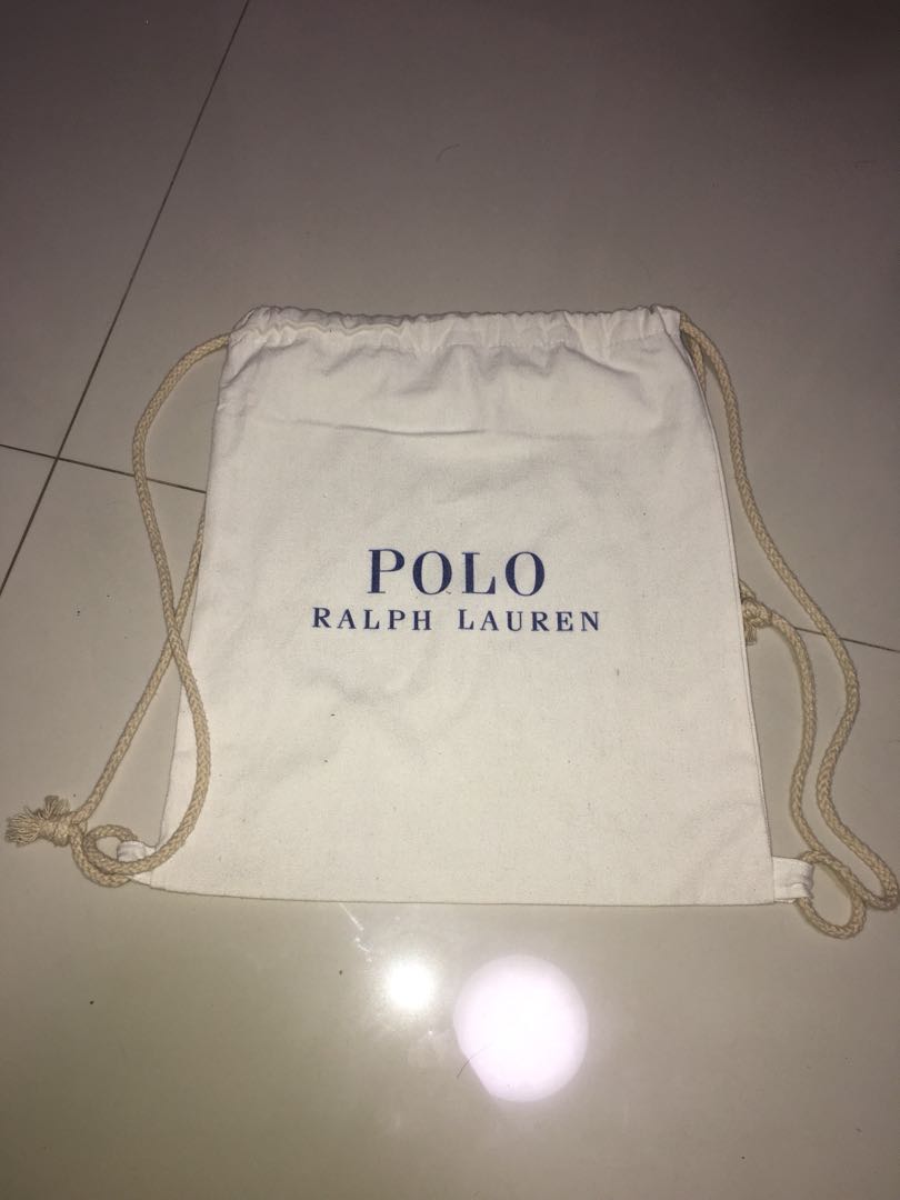 Polo Ralph Lauren drawstring bag, Men's Fashion, Bags, Belt bags, Clutches  and Pouches on Carousell