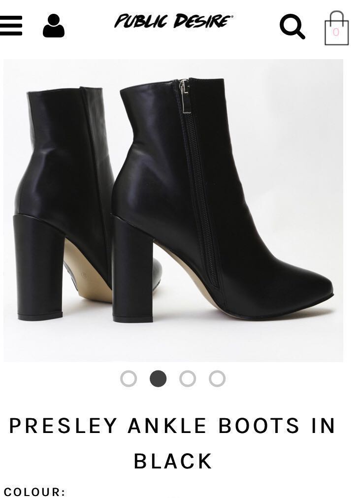 Public desire top presley ankle boots