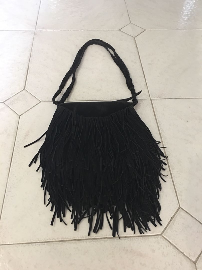 fringe sling bag
