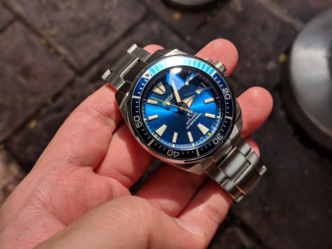 Seiko Prospex Blue Lagoon Samurai SRPB09 Limited Edition (lightly used),  Luxury, Watches on Carousell