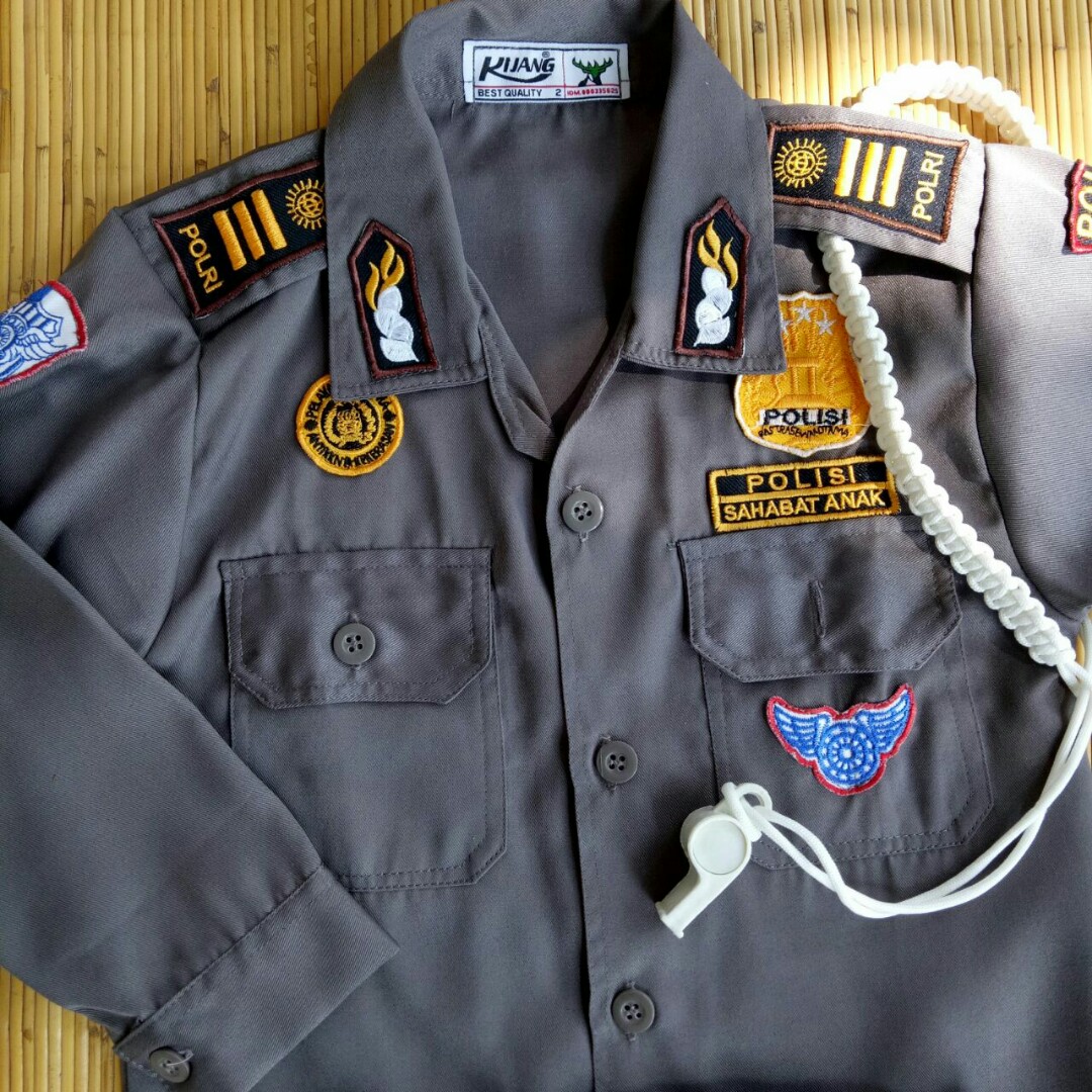 Seragam Kostum Polisi Cilik Anak Bayi Anak Baju Anak Laki Laki Di Carousell